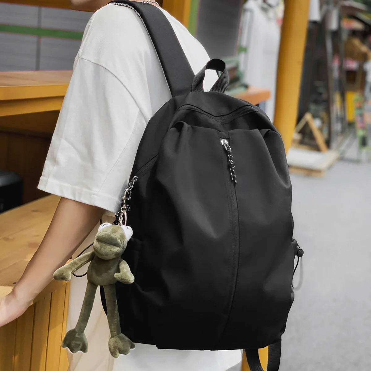 Cool Female Men Travel Waterproof Book Bag New Nylon Lady Laptop Male Women College Backpack Fashion Girl Boy School Bag Student