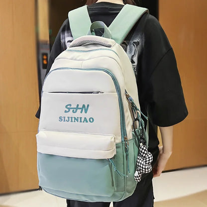 Cool Female Waterproof Book Bag New Fashion Lady Leisure Student College Backpack Girl Cute Travel School Bag Women Nylon Laptop
