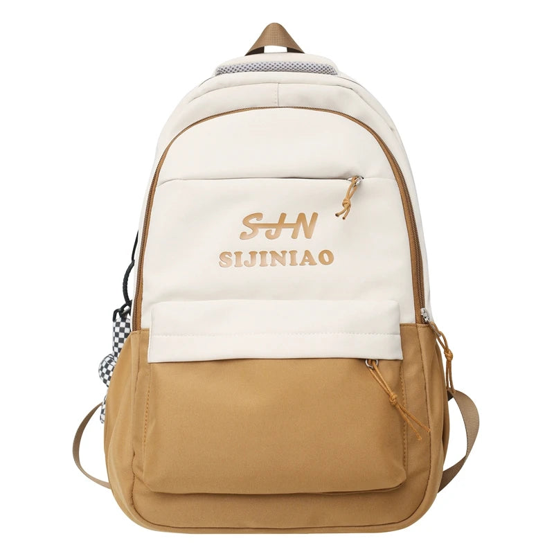Cool Female Waterproof Book Bag New Fashion Lady Leisure Student College Backpack Girl Cute Travel School Bag Women Nylon Laptop