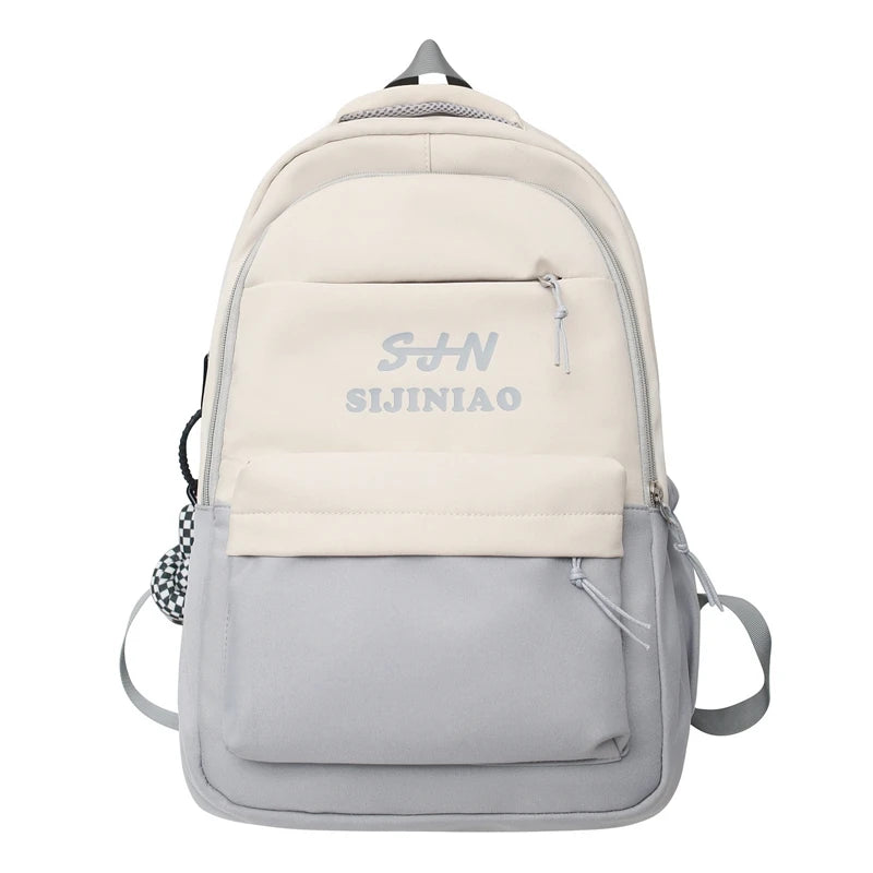 Cool Female Waterproof Travel College Backpack Women Fashion Cute Laptop Student Book Bag Trendy Girl Nylon Lady School Backpack