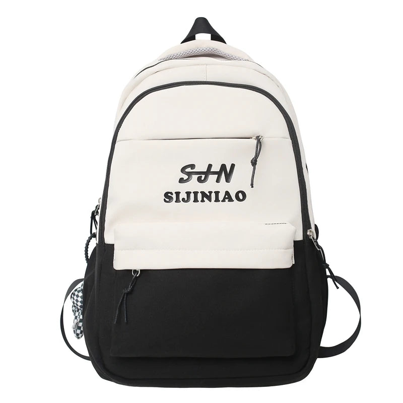 Cool Female Waterproof Travel College Backpack Women Fashion Cute Laptop Student Book Bag Trendy Girl Nylon Lady School Backpack