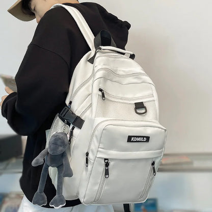Cool Girl Boy Nylon Waterproof Laptop Student Bag Trendy Male Lady Travel Backpack Fashion Women Men College Bag Female Backpack