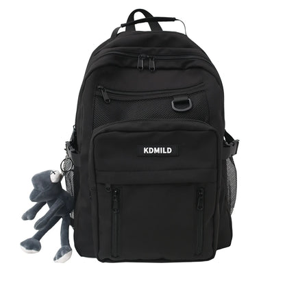 Cool Girl Boy Nylon Waterproof Laptop Student Bag Trendy Male Lady Travel Backpack Fashion Women Men College Bag Female Backpack