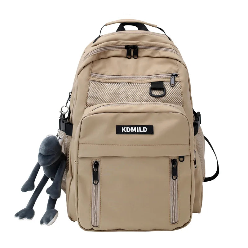 Cool Girl Boy Nylon Waterproof Laptop Student Bag Trendy Male Lady Travel Backpack Fashion Women Men College Bag Female Backpack
