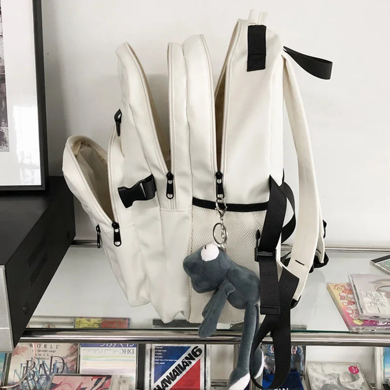 Cool Girl Boy Nylon Waterproof Laptop Student Bag Trendy Male Lady Travel Backpack Fashion Women Men College Bag Female Backpack