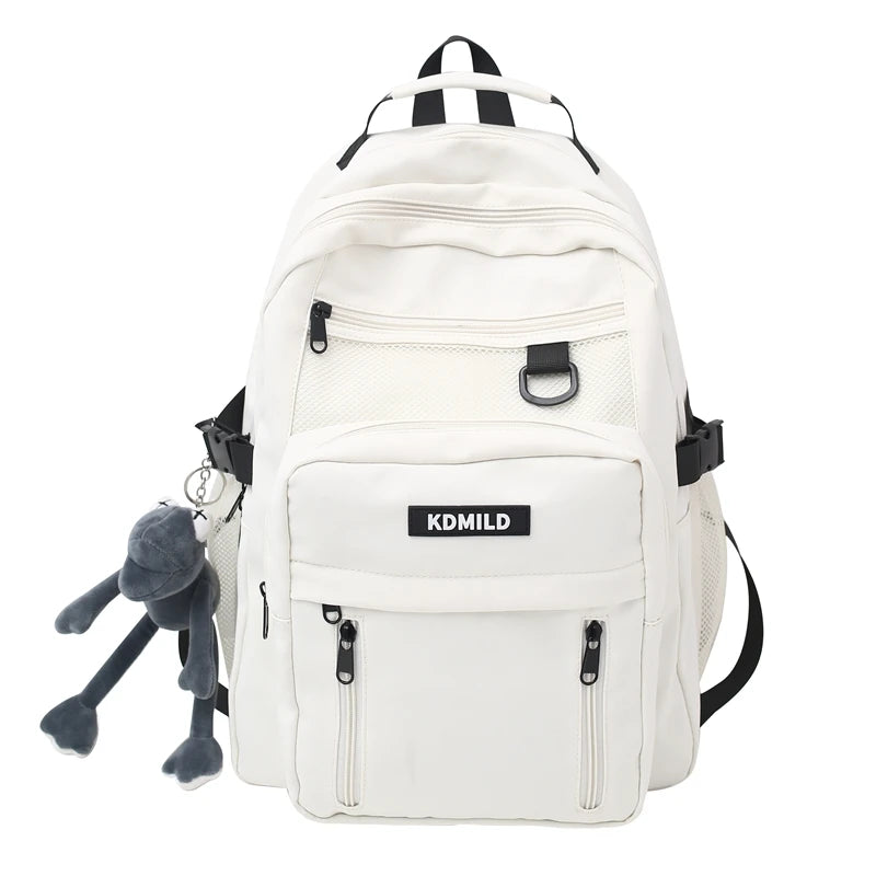 Cool Girl Boy Nylon Waterproof Laptop Student Bag Trendy Male Lady Travel Backpack Fashion Women Men College Bag Female Backpack