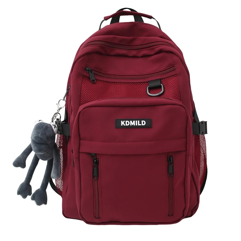Cool Girl Boy Nylon Waterproof Laptop Student Bag Trendy Male Lady Travel Backpack Fashion Women Men College Bag Female Backpack