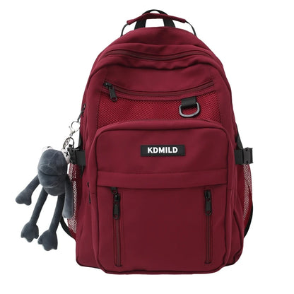 Cool Girl Boy Nylon Waterproof Laptop Student Bag Trendy Male Lady Travel Backpack Fashion Women Men College Bag Female Backpack