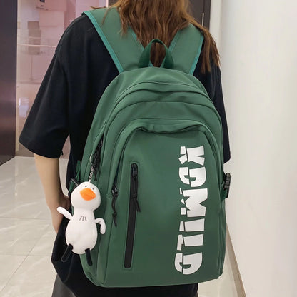 Cool Girl Boy White High Capacity School Bag Male Women College Backpack Ladies Men Laptop Unisex Fashion Female Travel Book Bag