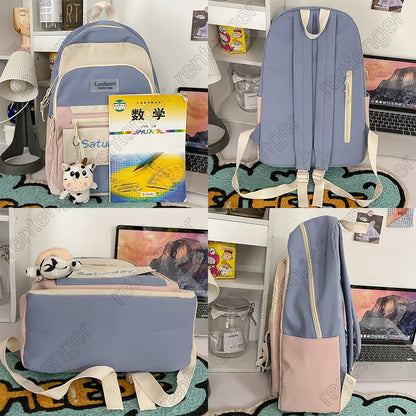 Cool Girl College Student Travel School Bag Cute Women Fashion Female Book Backpack Lady Laptop Bag Harajuku Kawaii Backpack New
