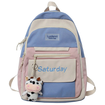 Cool Girl College Student Travel School Bag Cute Women Fashion Female Book Backpack Lady Laptop Bag Harajuku Kawaii Backpack New