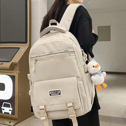Cool Girl High Capacity Laptop Backpack Trendy Women Cute Leisure SchoolBag Female Book Bag Fashion Ladies Travel College Packet