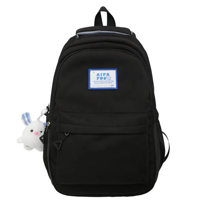 Cool Girl Purple Waterproof College Backpack Trendy Women Kawaii Laptop School Bag Female Backpack Fashion Lady Travel Book Bags