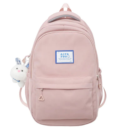 Cool Girl Purple Waterproof College Backpack Trendy Women Kawaii Laptop School Bag Female Backpack Fashion Lady Travel Book Bags