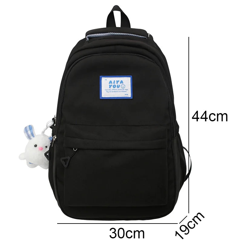 Cool Girl Purple Waterproof College Backpack Trendy Women Kawaii Laptop School Bag Female Backpack Fashion Lady Travel Book Bags