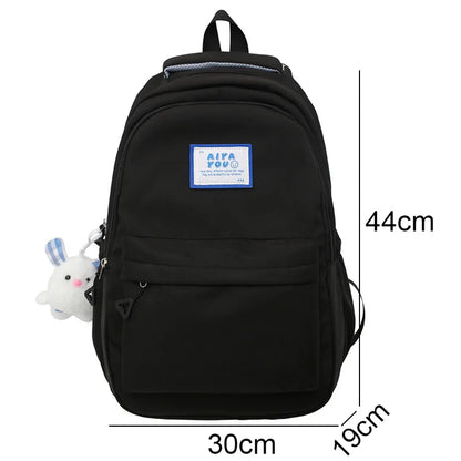 Cool Girl Purple Waterproof College Backpack Trendy Women Kawaii Laptop School Bag Female Backpack Fashion Lady Travel Book Bags