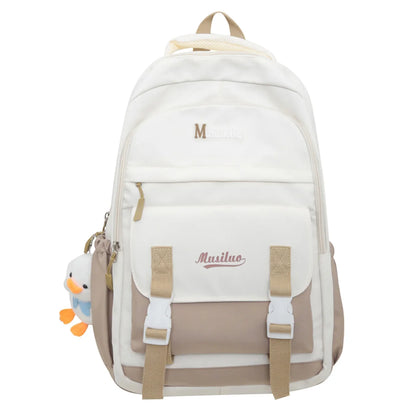 Cool High Capacity Laptop Women Student Book Bag Lady Kawaii Fashion Nylon College Backpack Girl School Bag Female Travel Trendy