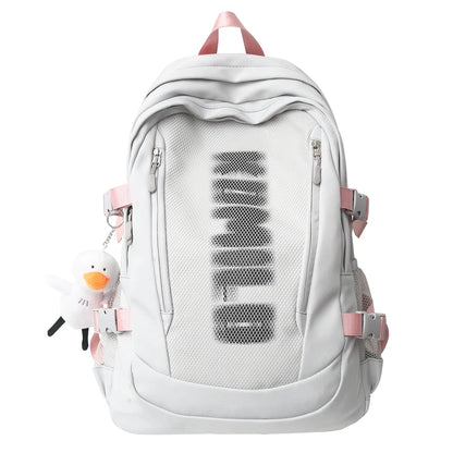 Cool Ladies Mesh High Capacity Bag Fashion Female Laptop College Backpack Women Net School Bag Girl Travel Book Backpack Leisure