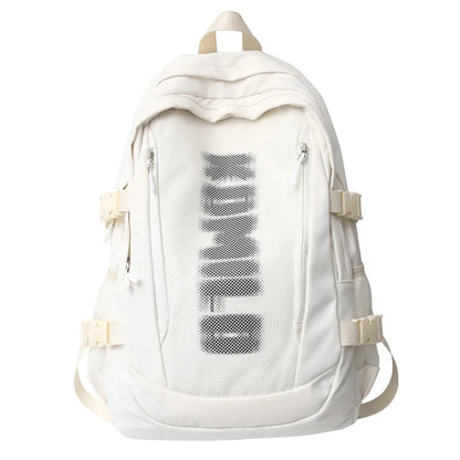 Cool Ladies Mesh High Capacity Bag Fashion Female Laptop College Backpack Women Net School Bag Girl Travel Book Backpack Leisure