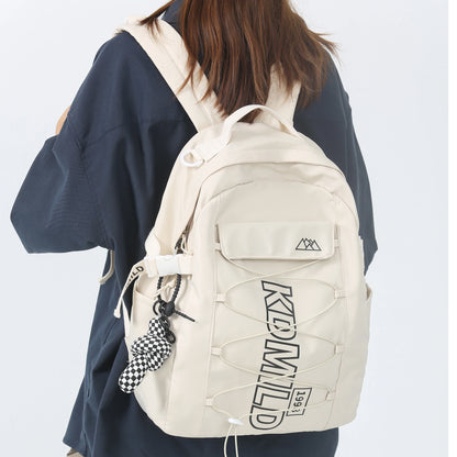Cool Lady Cross Rope Cute College Backpack Women Leisure Harajuku School Bag Girl Book Laptop Backpack Fashion Female Travel Bag