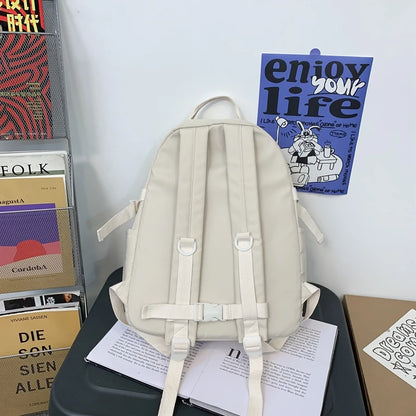 Cool Lady Cross Rope Cute College Backpack Women Leisure Harajuku School Bag Girl Book Laptop Backpack Fashion Female Travel Bag