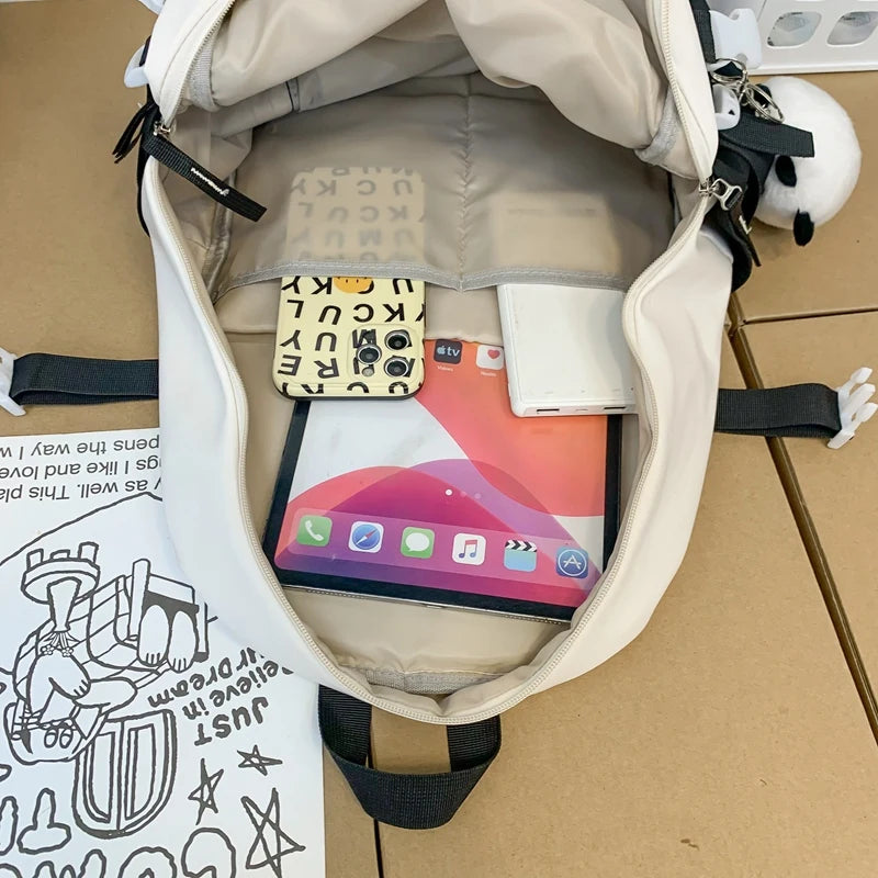 Cool Lady Men Travel Leisure Student Bag Girl Boy Laptop College Backpack Fashion Female Male Book Bag Women School Rucksack New