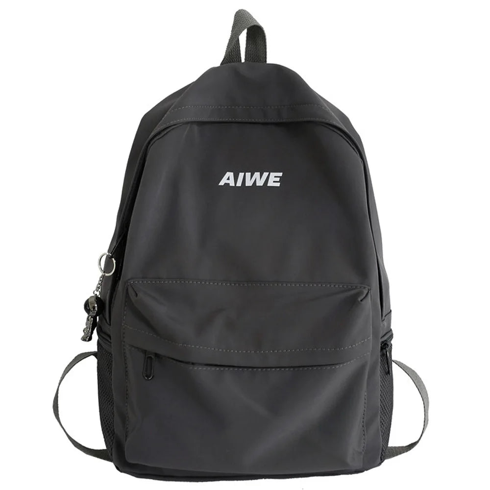 Cool Male Travel Female Solid Color New Backpack Lady Men Laptop Women Backpack Student Bag Boy Girl Harajuku School Bag Fashion