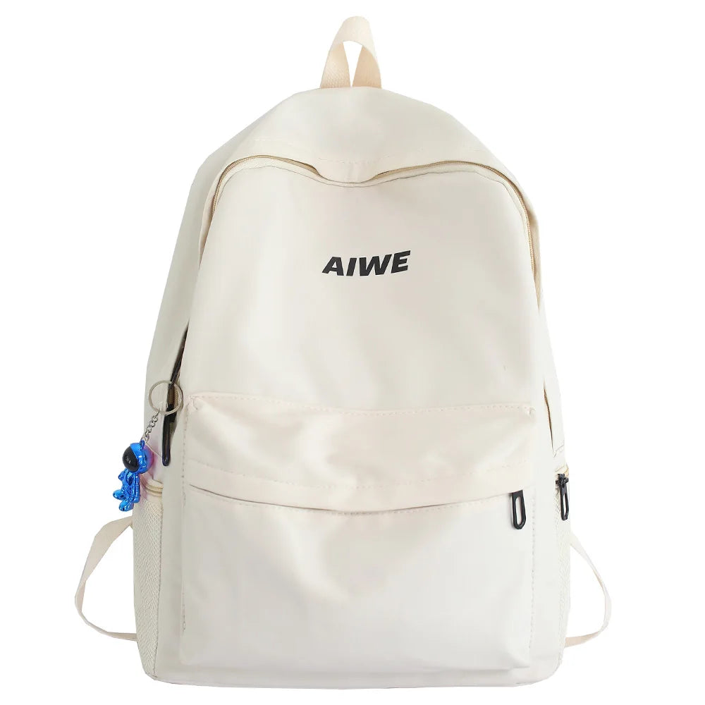 Cool Male Travel Female Solid Color New Backpack Lady Men Laptop Women Backpack Student Bag Boy Girl Harajuku School Bag Fashion