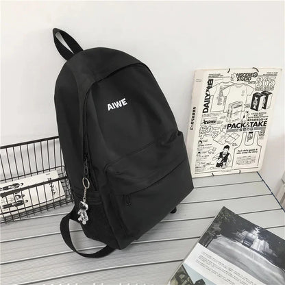 Cool Male Travel Female Solid Color New Lady Men Laptop Women Backpack Student Boy Girl Harajuku School Bag Fashion