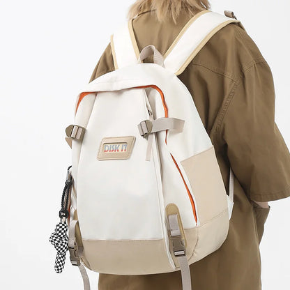 Cool Men Women Red School Backpack Trendy Ladies Nylon Travel Bag Girl Boy Laptop College Backpack Fashion Female Male Book Bags