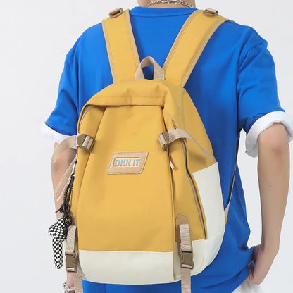 Cool Men Women Red School Backpack Trendy Ladies Nylon Travel Bag Girl Boy Laptop College Backpack Fashion Female Male Book Bags