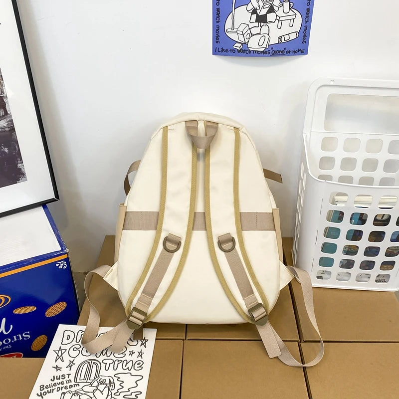 Cool Men Women Red School Backpack Trendy Ladies Nylon Travel Bag Girl Boy Laptop College Backpack Fashion Female Male Book Bags