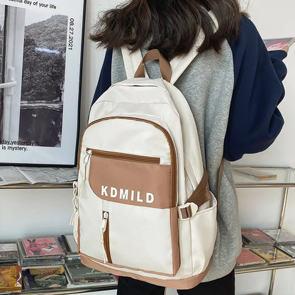 Cool Travel Nylon Women Kawaii Student Backpack Fashion New Lady Cute Bag Trendy Female Laptop College Backpack Girl School Bags