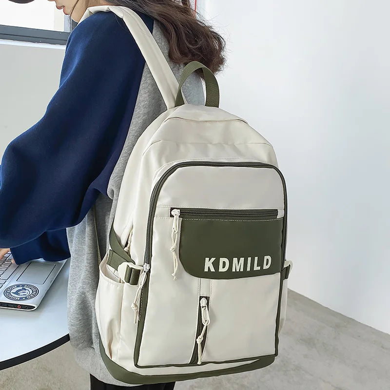 Cool Travel Nylon Women Kawaii Student Backpack Fashion New Lady Cute Bag Trendy Female Laptop College Backpack Girl School Bags