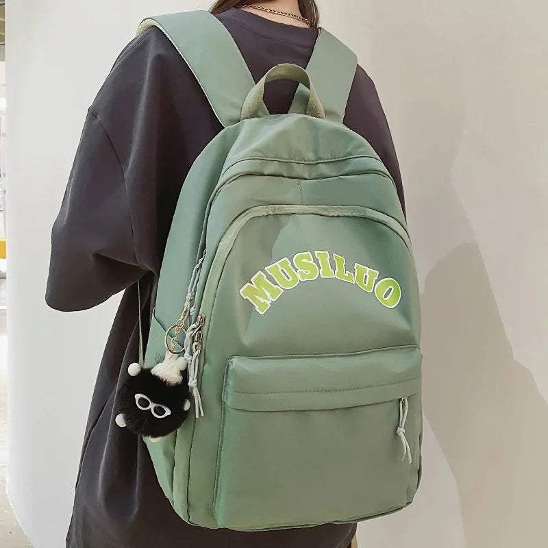Cool Trendy Boy Girl Leisure Lady Travel Teenager Book Bag Women Men Nylon College Backpack Fashion Female Laptop School Bag New