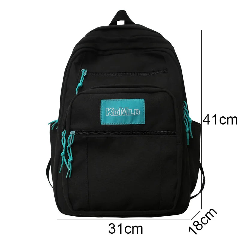 Cool Trendy Girl Boy College Backpack Lady Men School Bag New Nylon Laptop Male Women Backpack Fashion Female Travel Student Bag