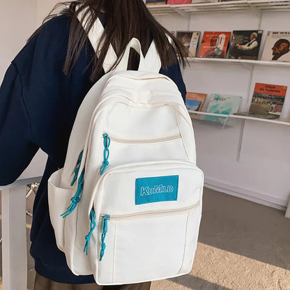 Cool Trendy Girl Boy College Backpack Lady Men School Bag New Nylon Laptop Male Women Backpack Fashion Female Travel Student Bag