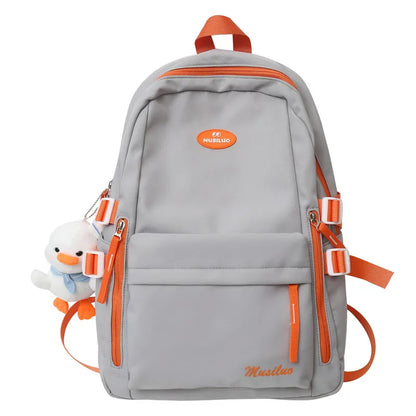 Cool Women Cute Student Backpack New Girl Nylon School Bag Trendy Female Kawaii College Backpack Fashion Ladies Laptop Book Bags