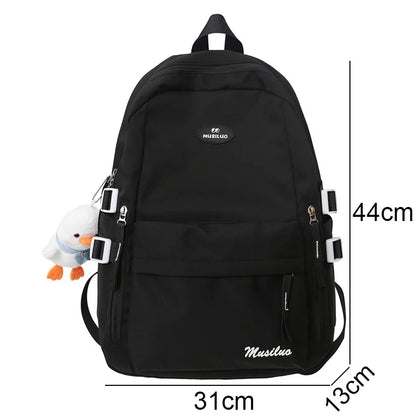 Cool Women Cute Student Backpack New Girl Nylon School Bag Trendy Female Kawaii College Backpack Fashion Ladies Laptop Book Bags