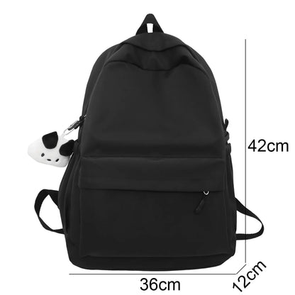 Cool Women Fashion Laptop Green Waterproof College Backpack Girl Nylon Kawaii School Bag Female Travel Book Bag Lady Teen Trendy