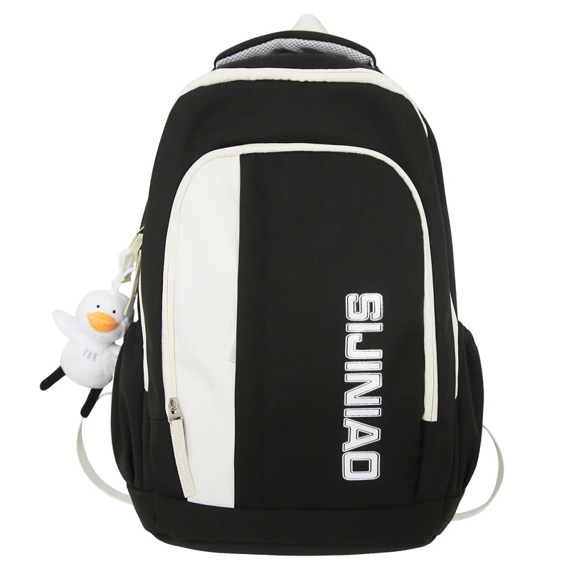 Cool Women High Capacity Laptop School Bag Girl Leisure College Backpack Fashion Ladies Travel Trendy Female Cute Nylon Book Bag