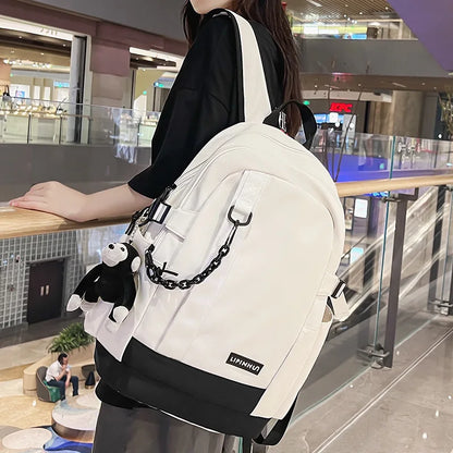 Cool Women Male High Capacity Green College Backpack Fashion Girl Boy Leisure School Bag Lady Men Laptop Female Travel Book Bags