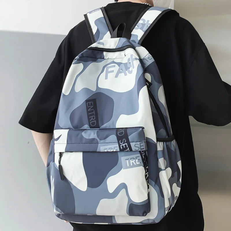 Cool Women Men Camouflage School Bag Boy Girl Travel Backpack Male Lady Graffiti Book Bag Female Laptop College Backpack Fashion