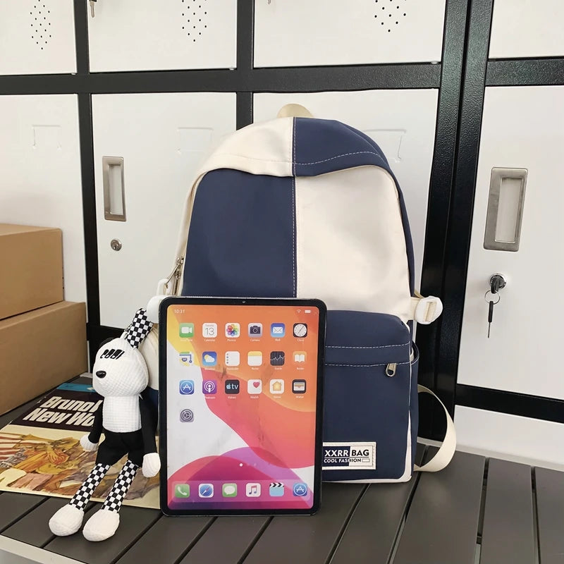 Cool Women Men Nylon Coin Purse Female College Backpack Fashion Cute Lady Male Travel BookBag Girl Kawaii School Backpack Laptop