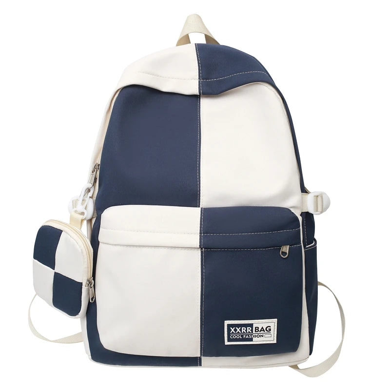 Cool Women Men Nylon Coin Purse Female College Backpack Fashion Cute Lady Male Travel BookBag Girl Kawaii School Backpack Laptop