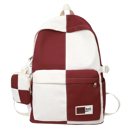 Cool Women Men Nylon Coin Purse Female College Backpack Fashion Cute Lady Male Travel BookBag Girl Kawaii School Backpack Laptop