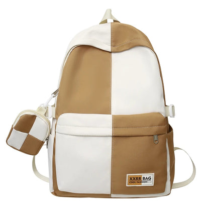 Cool Women Men Nylon Coin Purse Female College Backpack Fashion Cute Lady Male Travel BookBag Girl Kawaii School Backpack Laptop