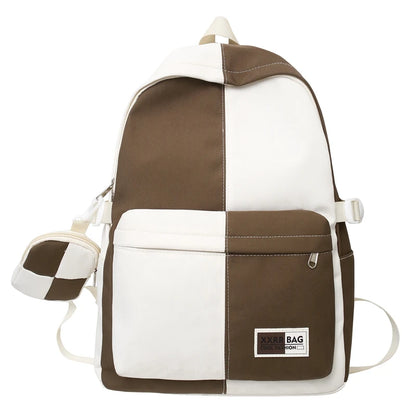 Cool Women Men Nylon Coin Purse Female College Backpack Fashion Cute Lady Male Travel BookBag Girl Kawaii School Backpack Laptop