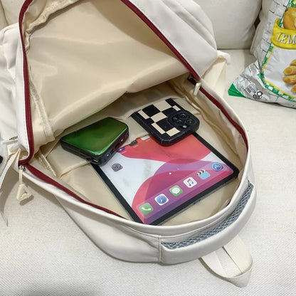 Cool Women Nylon Laptop Student Book Bag Girl Leisure Backpack Ladies Cute Fashion Female Travel Teenage College Backpack Trendy
