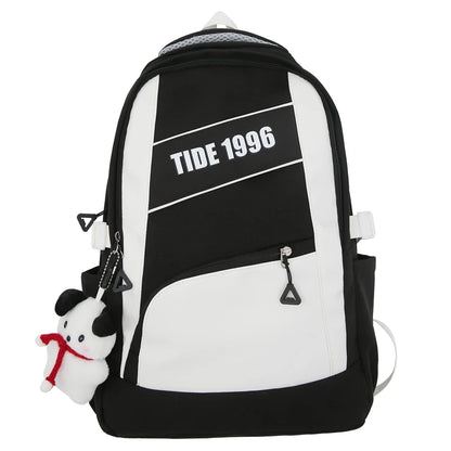 Cool Women Nylon Laptop Student Book Bag Girl Leisure Backpack Ladies Cute Fashion Female Travel Teenage College Backpack Trendy